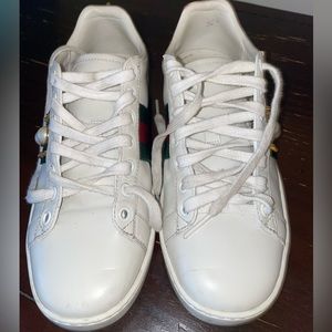 Gucci Pearl and Spike Ace Sneaker